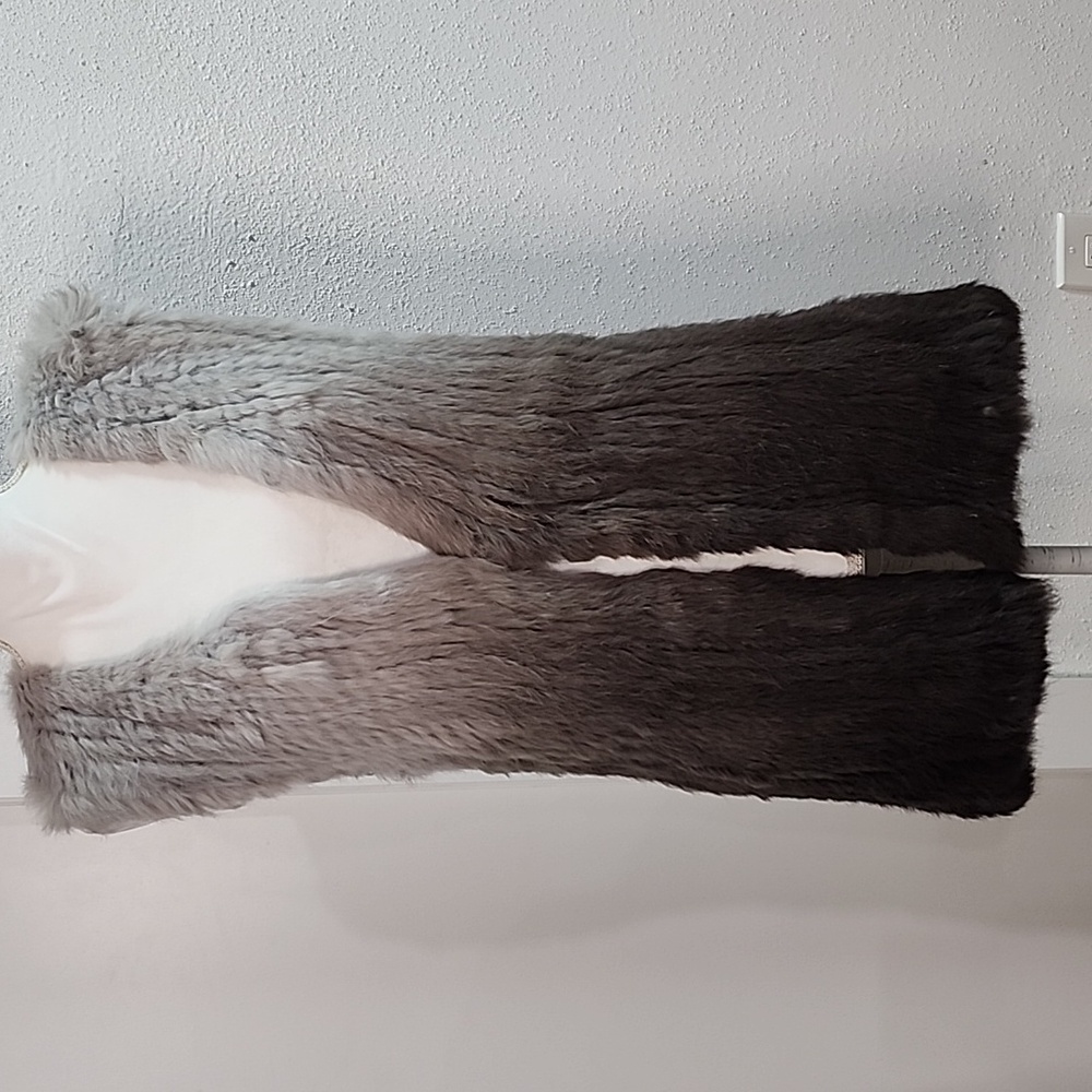 Dolce Cabo Ombre Rabbit Fur Vest  S